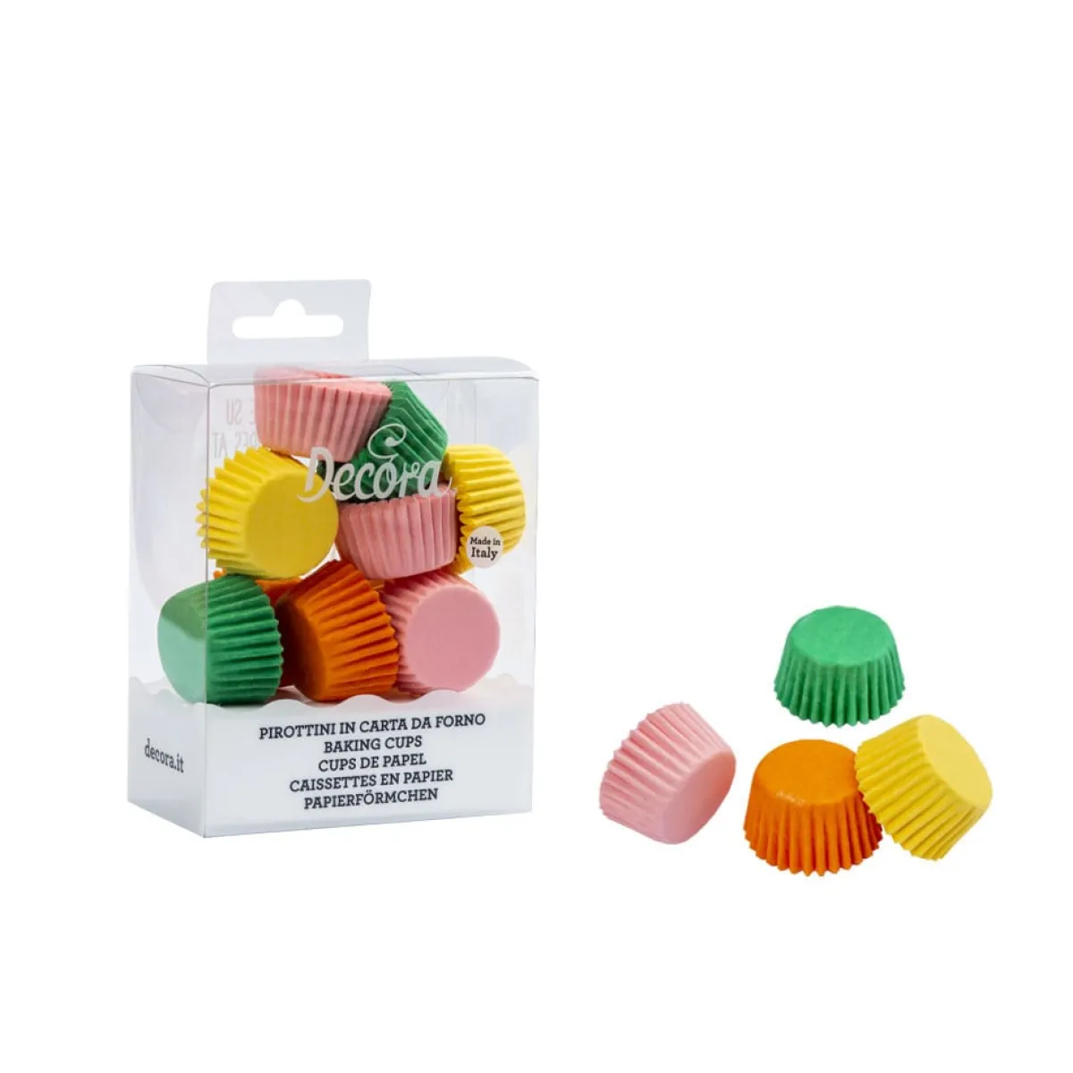 Decora Cupcake Vormpjes MINI Kleurmix Ø27x17(h) mm 200 stuks Sale