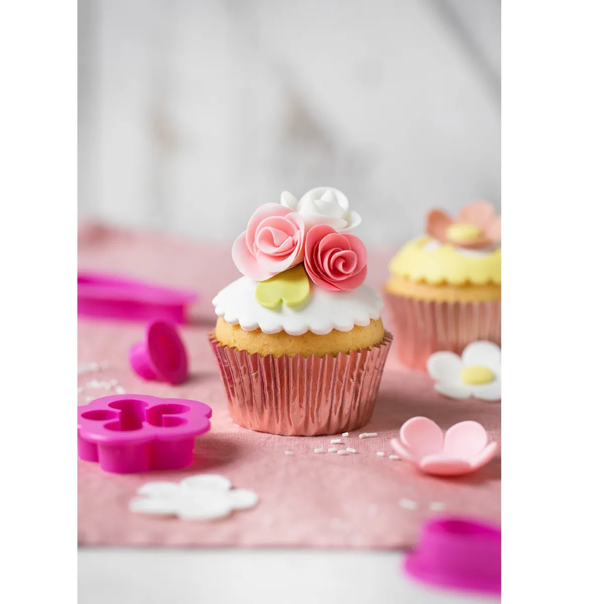 Decora Cupcake Vormpjes MINI Rosegoud Ø27x17(h) mm 180 stuks Online