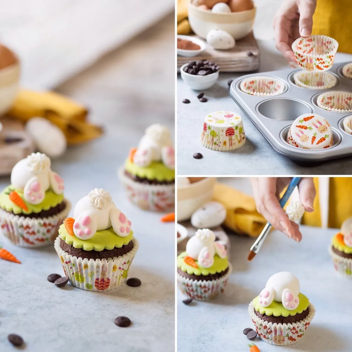 Decora Cupcake Vormpjes Paashaas Ø50x32(h)mm 36 stuks Clearance