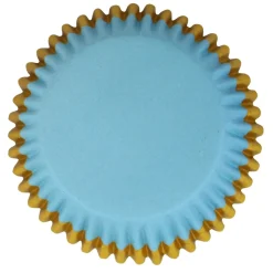 PME Cupcake Vormpjes Blauw met Gouden Rand 30 stuks New