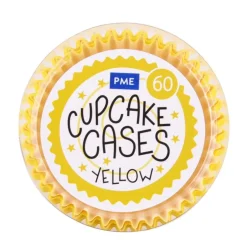 PME Cupcake Vormpjes Geel 60 stuks Hot