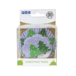PME Cupcake Vormpjes Kerstbomen 30 stuks