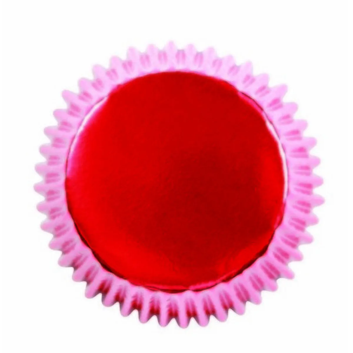 PME Cupcake Vormpjes Metallic Rood 30 stuks Hot