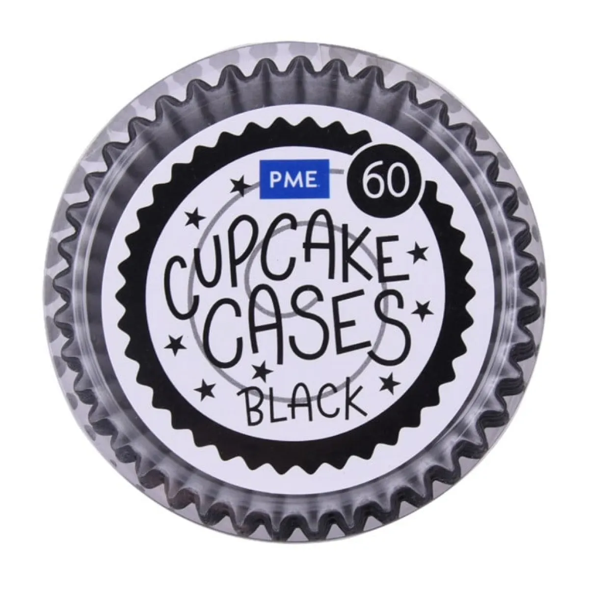 PME Cupcake Vormpjes Zwart 60 stuks Hot