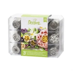 Decora Botercrème Spuitmondjes Set #3 12 stuks Hot