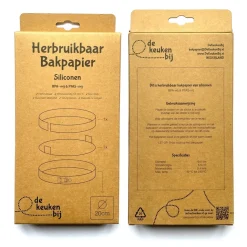 De Keukenbij Herbruikbaar Bakpapier Rond Siliconen Ø20cm Sale