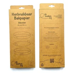 De Keukenbij Herbruikbaar Bakpapier Rond Siliconen Ø26cm Discount