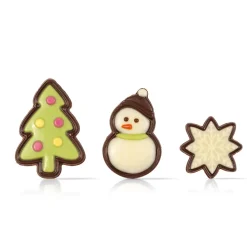 Dobla Chocoladedecoratie Cartoon Kerst Assortiment (90st) New