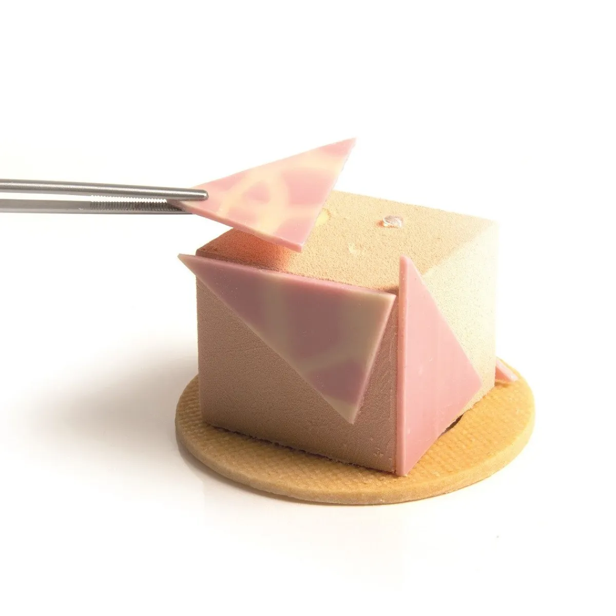 Dobla Chocoladedecoratie Diablo Triangel Groen/Roze (290s) Clearance