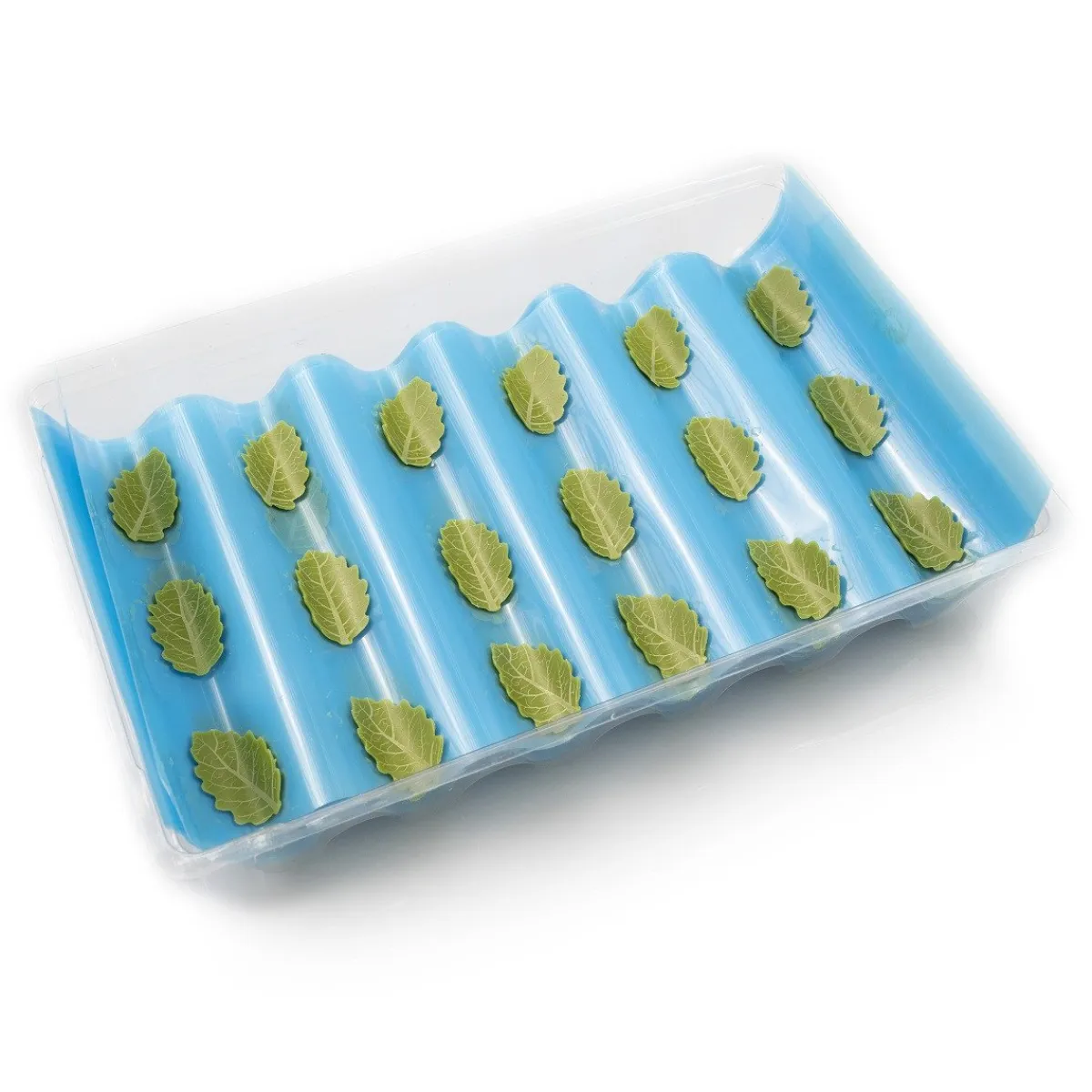 Dobla Chocoladedecoratie Gebogen Blad Groen (144 stuks) Outlet