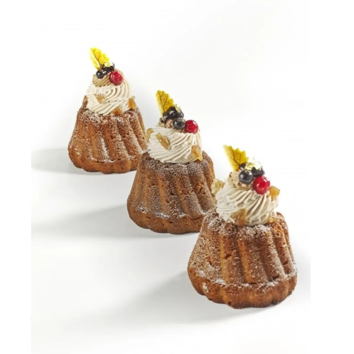 Dobla Chocoladedecoratie Gebogen Blad Geel (144 stuks) Hot