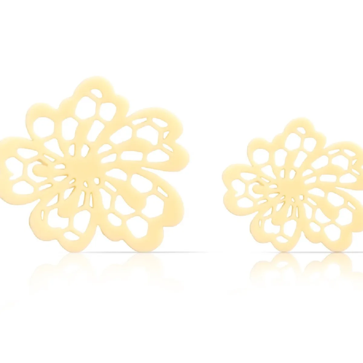 Dobla Chocoladedecoratie Lace Bloemen Wit (96 stuks) Best