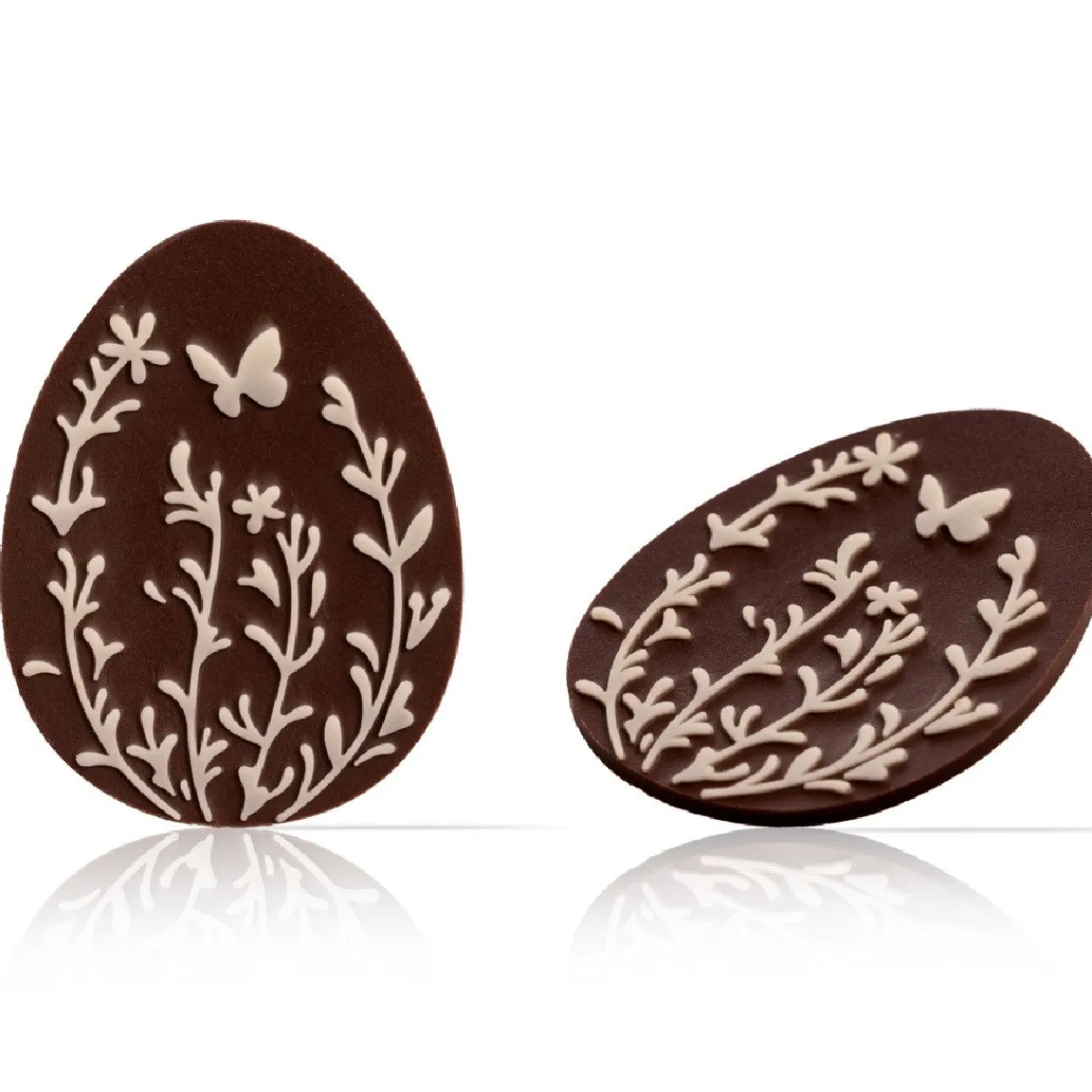 Dobla Chocoladedecoratie Paasei met Bloemenveld (144 stuks) Clearance
