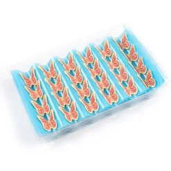 Dobla Chocoladedecoratie Vlinders Roze/Wit (120 stuks)