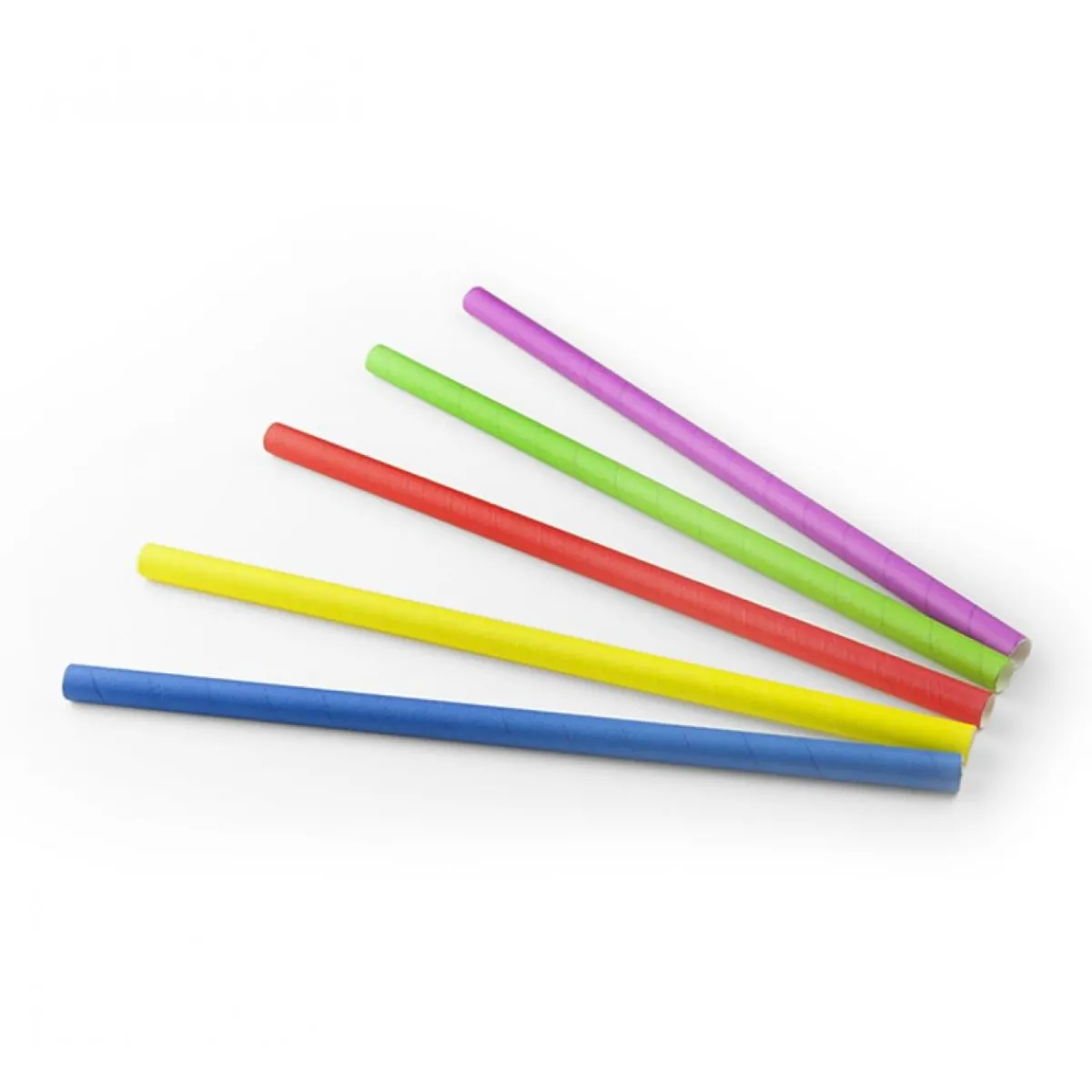 Overig Drinkrietje Papier Assortiment Ø10mmx24cm 100st. Hot