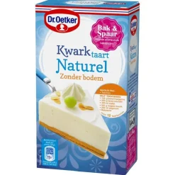 Dr. Oetker Kwarktaart Naturel (zonder bodem) Mix 195g Hot