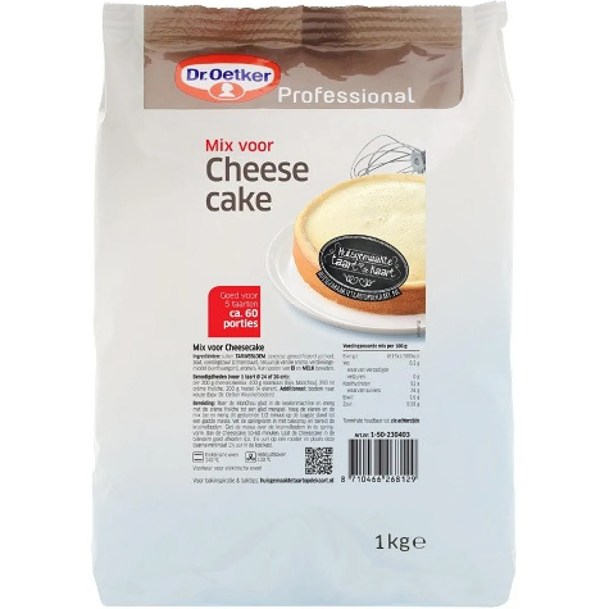 Dr Oetker Professional Dr.Oetker Prof. Cheesecake mix 1kg New