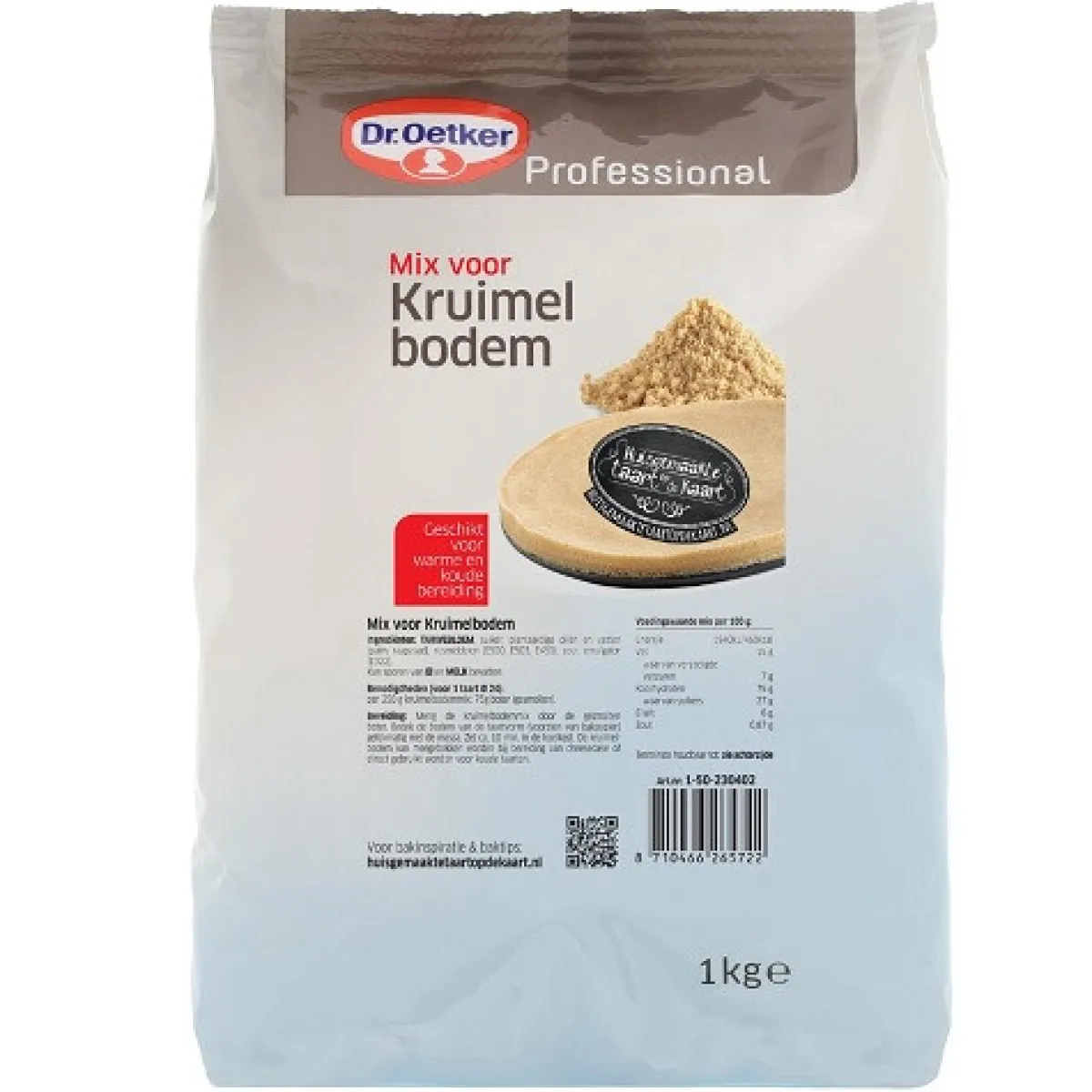 Dr Oetker Professional Dr.Oetker Prof. Kruimelbodem mix 1kg Best