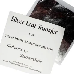 Sugarflair Eetbaar Bladzilver 1 sheet Clearance