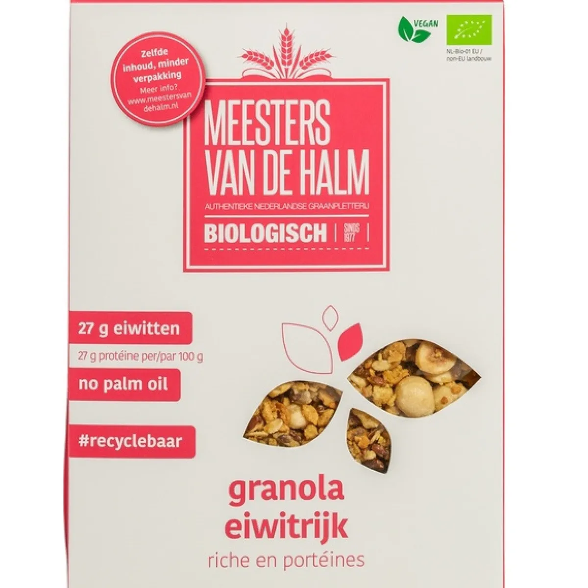 De Halm Eiwitrijke Granola Biologisch 350g**