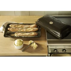Emile Henry Baguettesvorm Fusain 39x24cm Hot