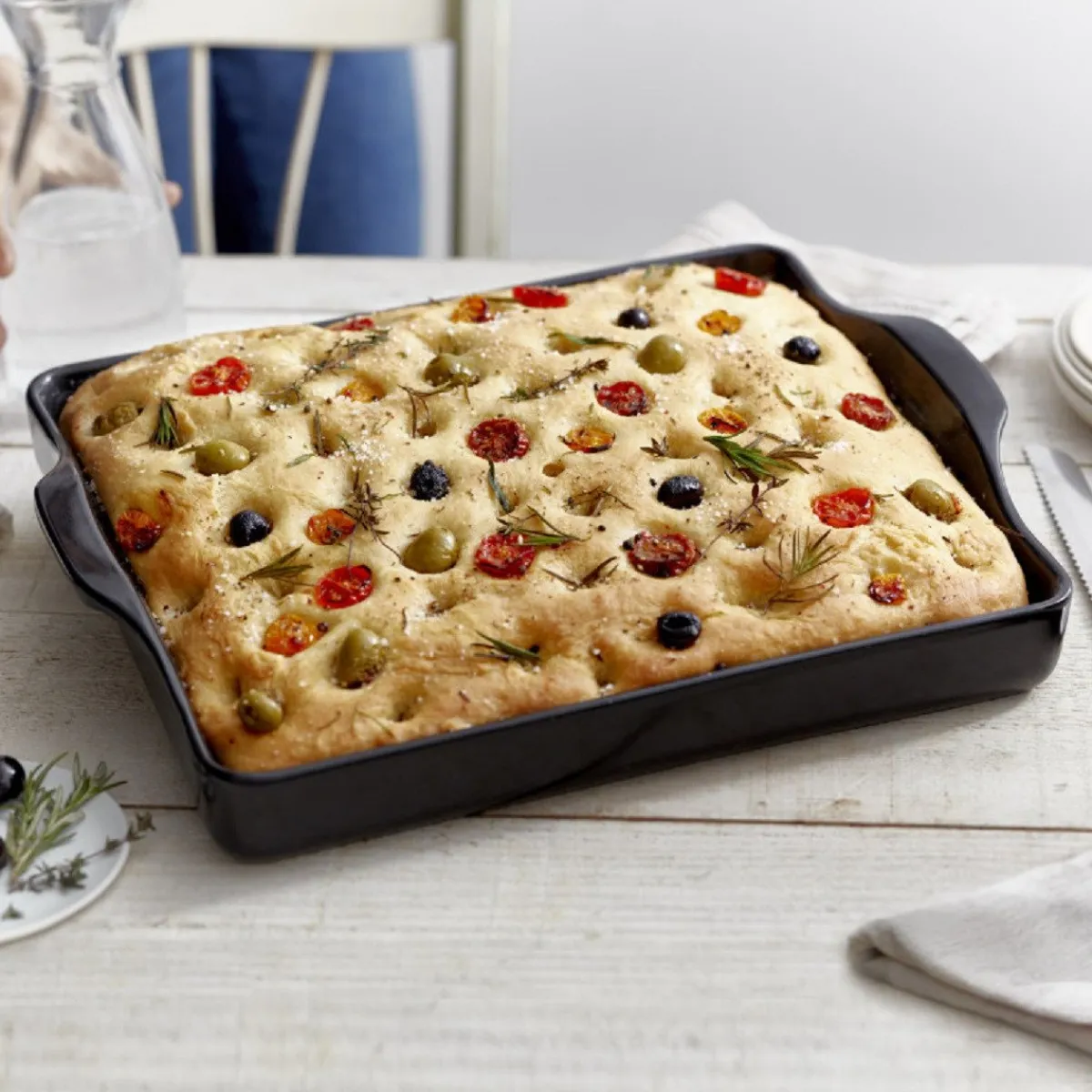 Emile Henry Broodbakvorm Focaccia Fusain 40,5x32x7cm Online