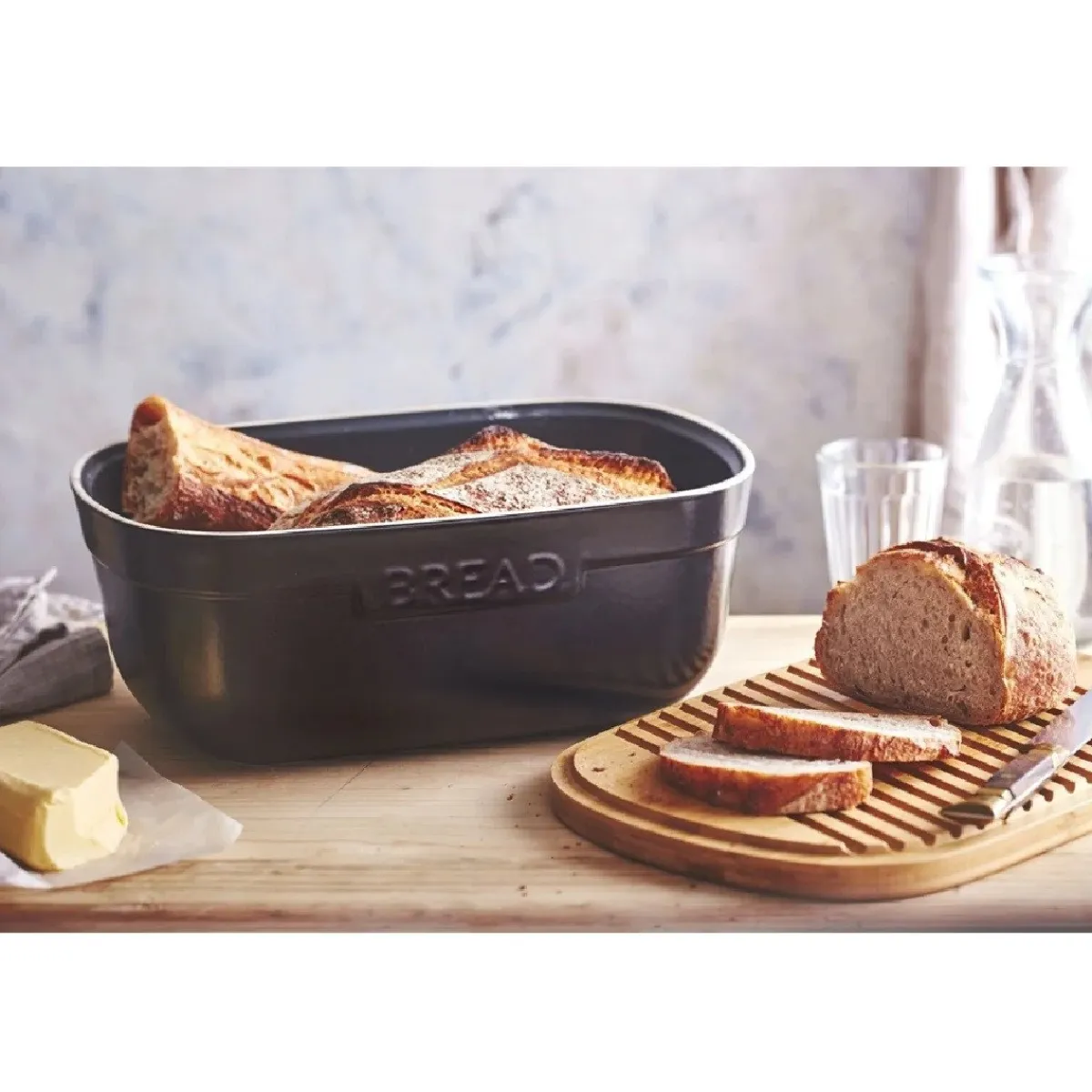 Emile Henry Broodtrommel Truffle 35,5x24,5x15,8cm Online