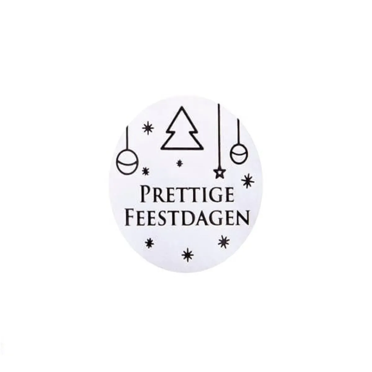 Etiket 'Prettige Feestdagen' 500 stuks Clearance
