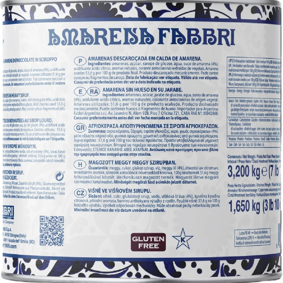 Fabbri Amarena Kersen op Siroop 3,2kg Sale