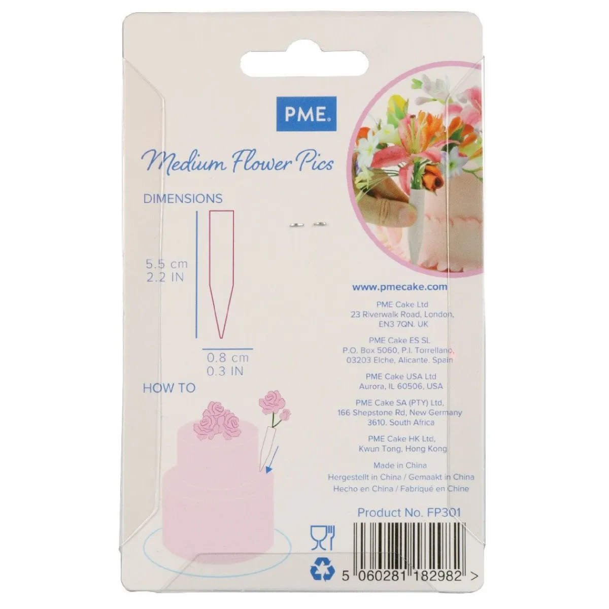 PME Flower Pics klein 12 stuks New