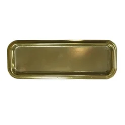 Overig Gebaksschoteltje kunststof Rechthoek (Eclair) Goud 170x65mm Outlet