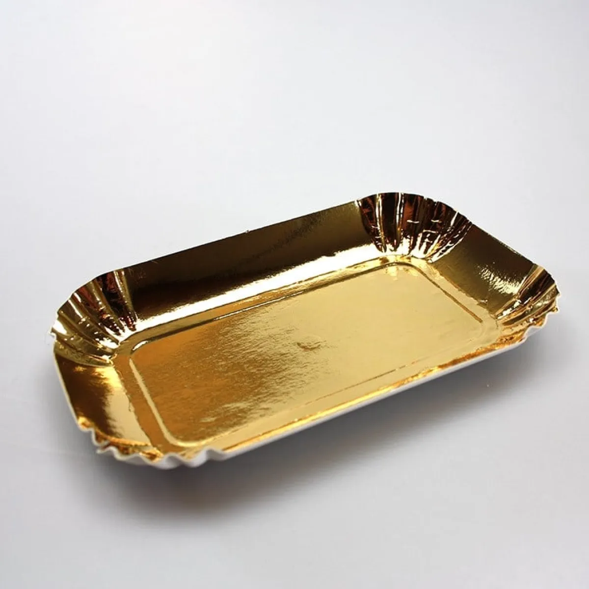 Overig Gebaksschoteltje Rechthoek Goud 9,5x5cm 100st. Clearance
