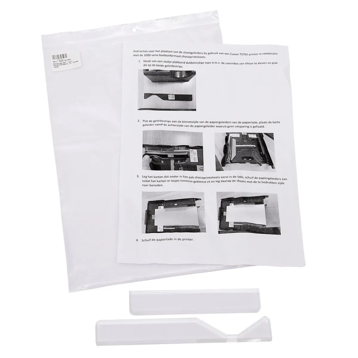 Geleiderset voor Bonbonsheets in TS705 Lade Outlet