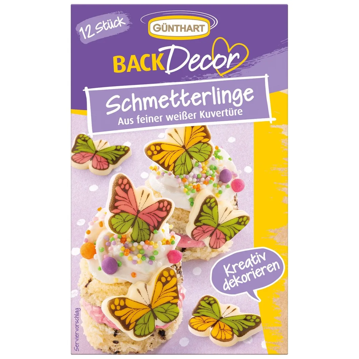 Günthart Chocoladedecoratie Vlinders 12st. Online
