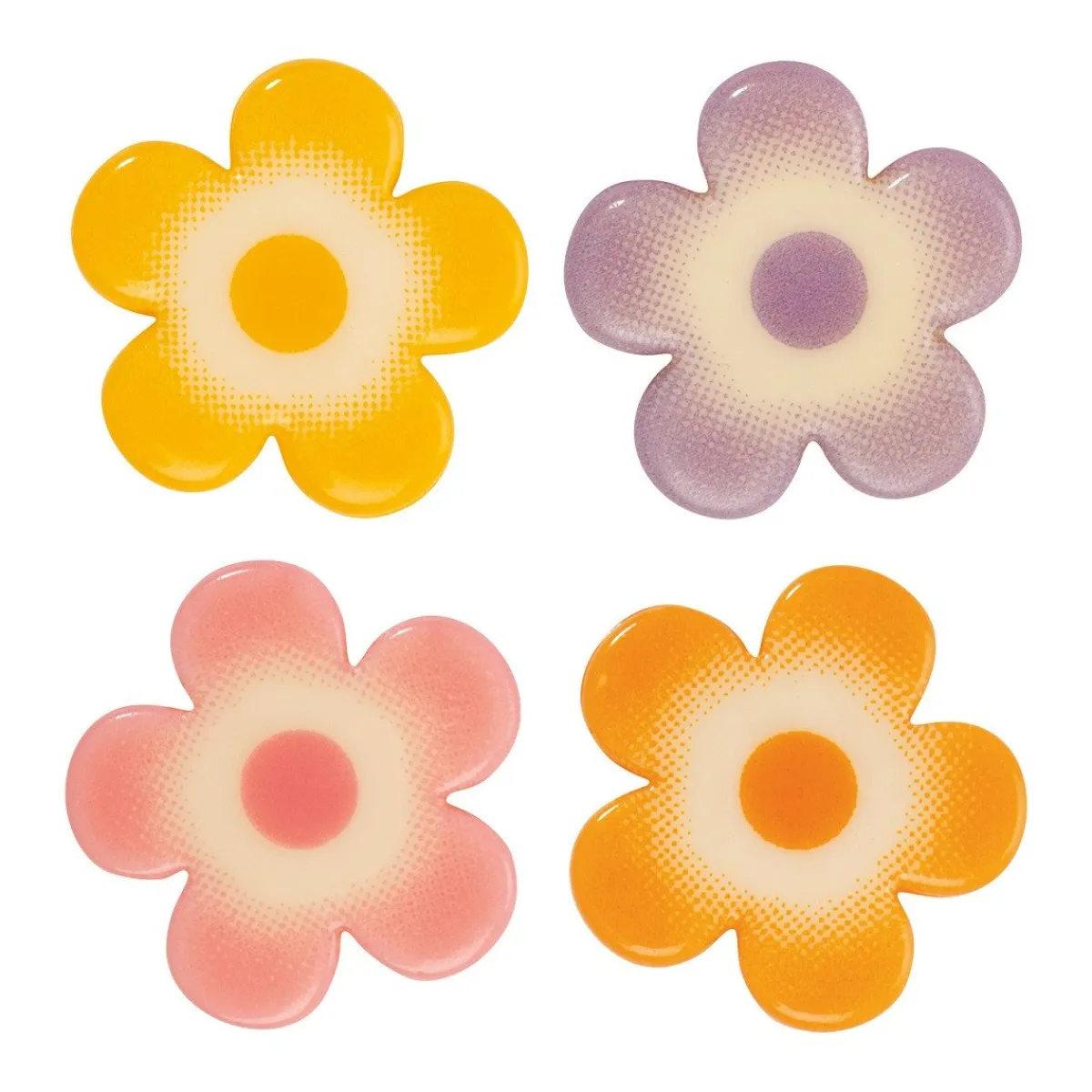 Günthart Chocoladedecoratie Bloemen Gekleurd 192st. Discount