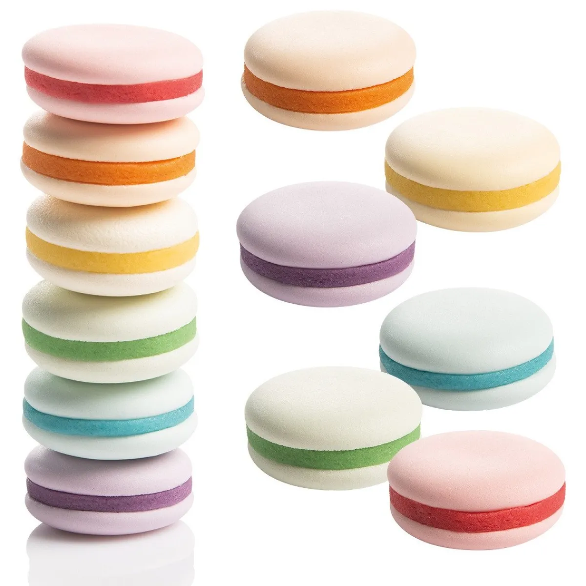 Günthart Marsepein/Suikerdecoratie Macaron Gekleurd 72st. Online