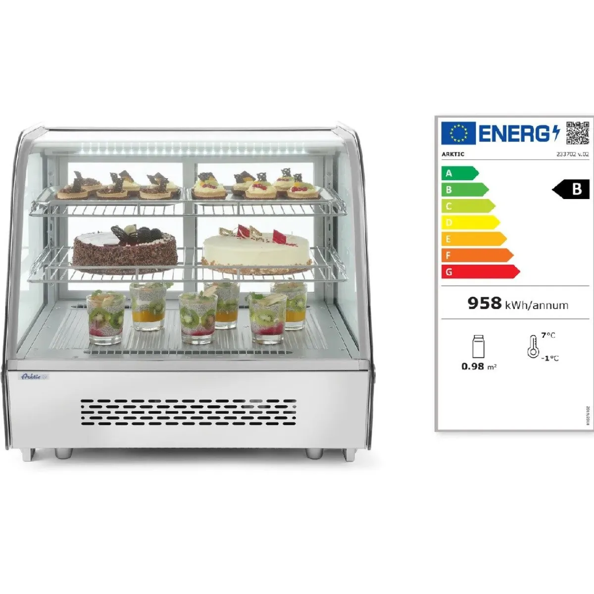 Hendi Arktic Gebakvitrine 120 Liter Discount