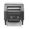 Hendi Doorloop broodrooster Zwart Hot