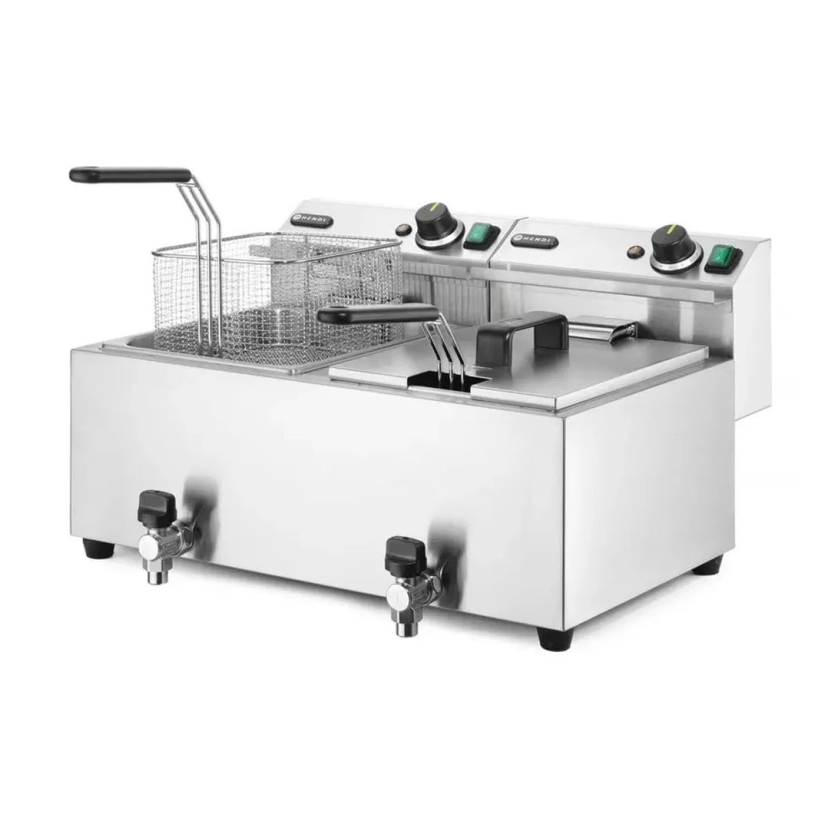 Hendi Friteuse met aftapkraan - 2 x 8L Online