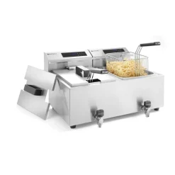 Hendi Friteuse met aftapkraan digitaal - 2 x 8L Sale