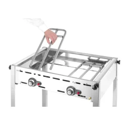 Hendi Green Fire 2 branders incl. bakplaat + GN 1/1 rooster Online