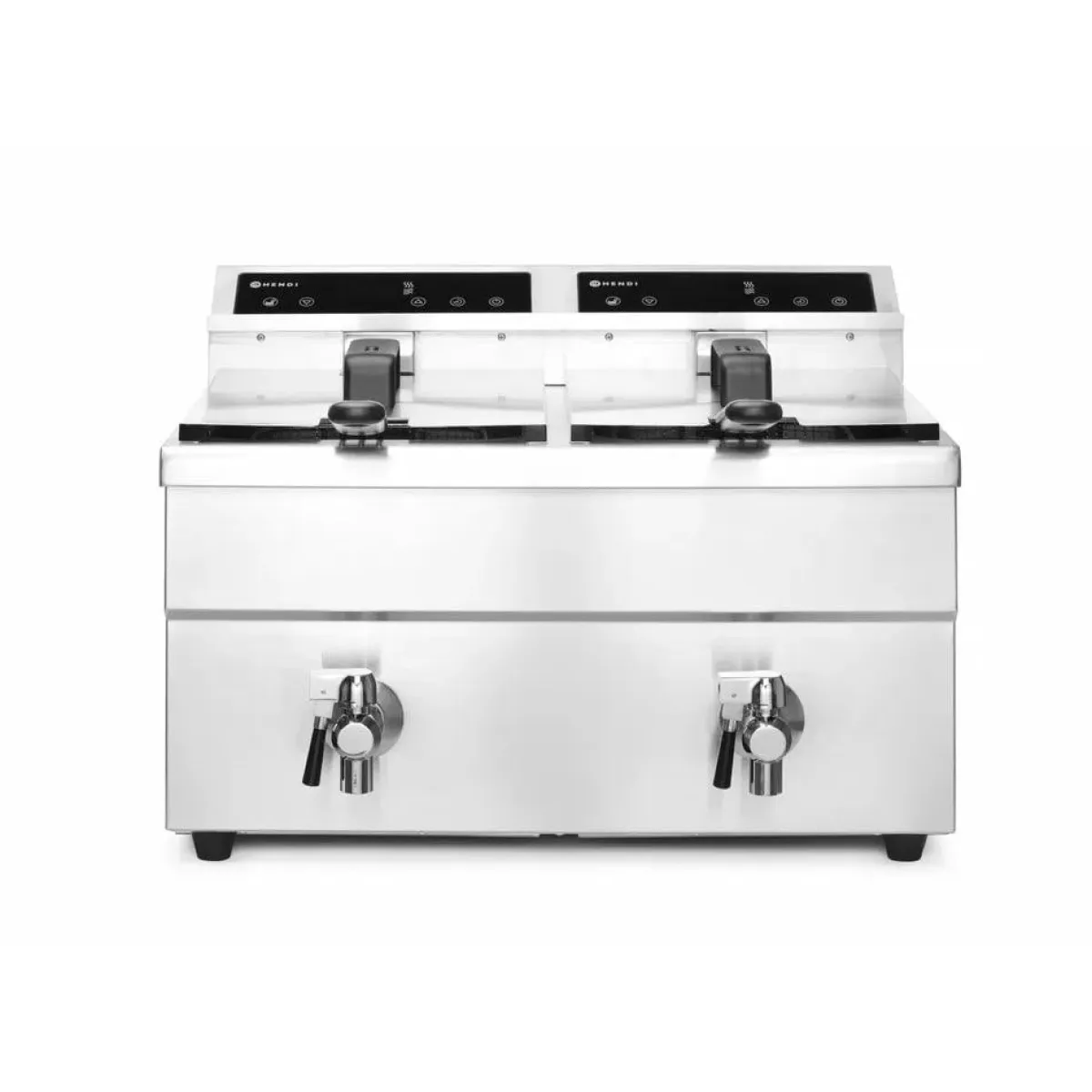 Hendi Inductie friteuse met aftapkraan - 2 x 8L New