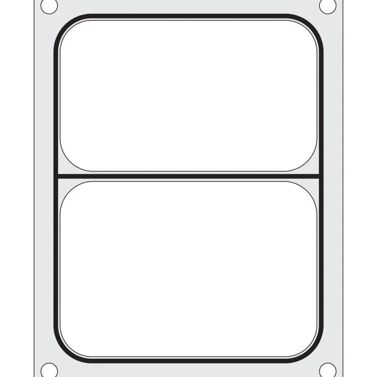 Hendi Traysealer matrix Twee-delige container 227x178 mm Clearance