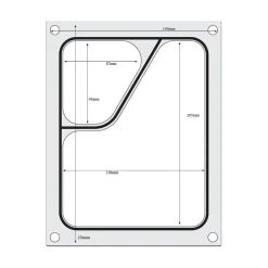 Hendi Traysealer matrix Tweedelige colt container 227x178 mm Discount
