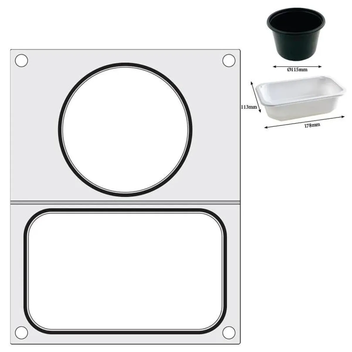 Hendi Traysealer matrix 1x ø115 mm) Clearance