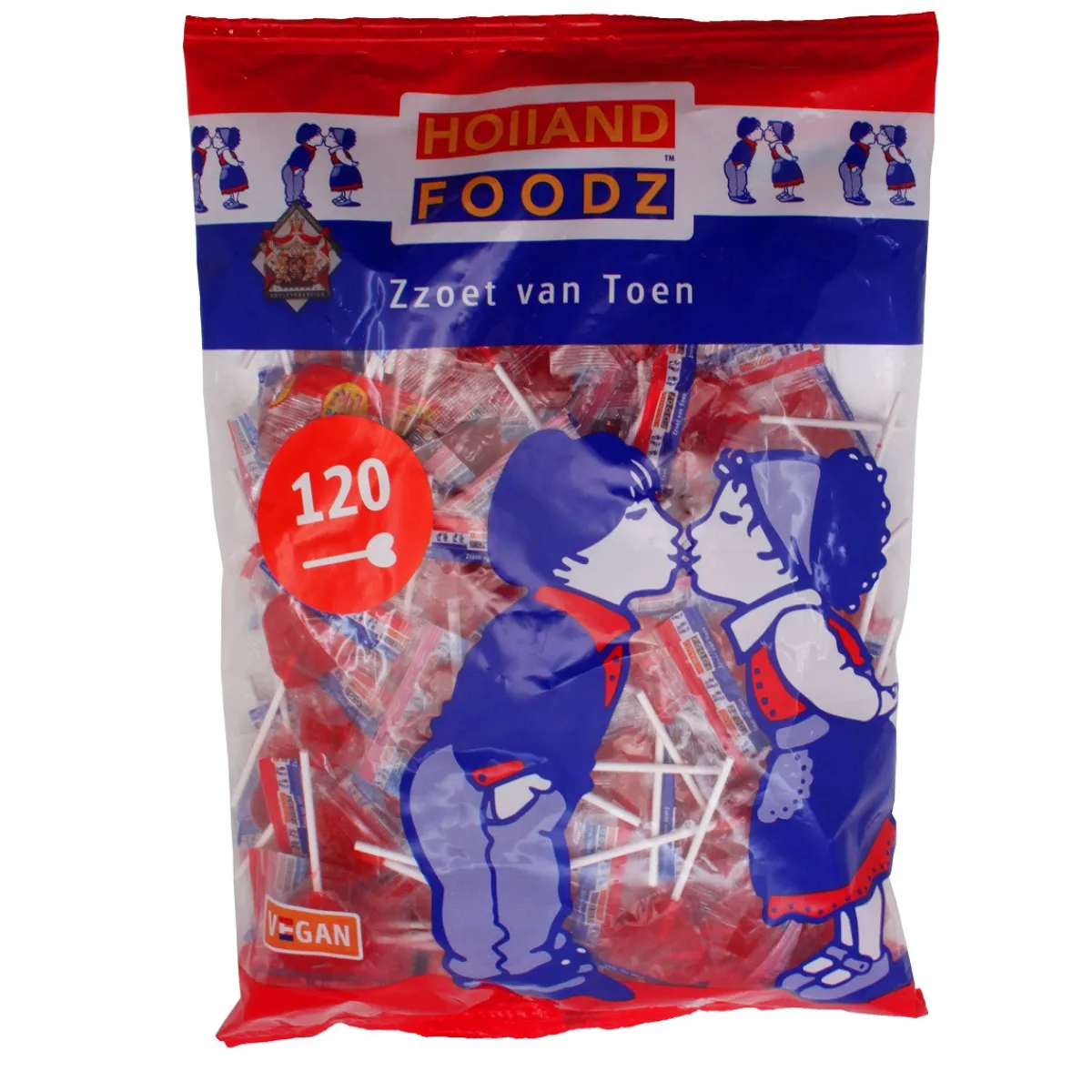 Holland Foodz Hart Lolly's Rood 120st Best