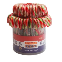 Holland Foodz Zuurstok Groen-Rood-Wit 72st. Hot