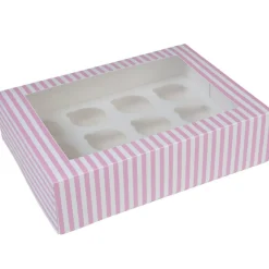House of Marie HoM Cupcake Doosje 12 Circus (incl. tray met venster) 50st** Hot