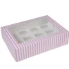 House of Marie HoM Cupcake Doosje 12 Circus (incl. tray met venster) 2st. Outlet