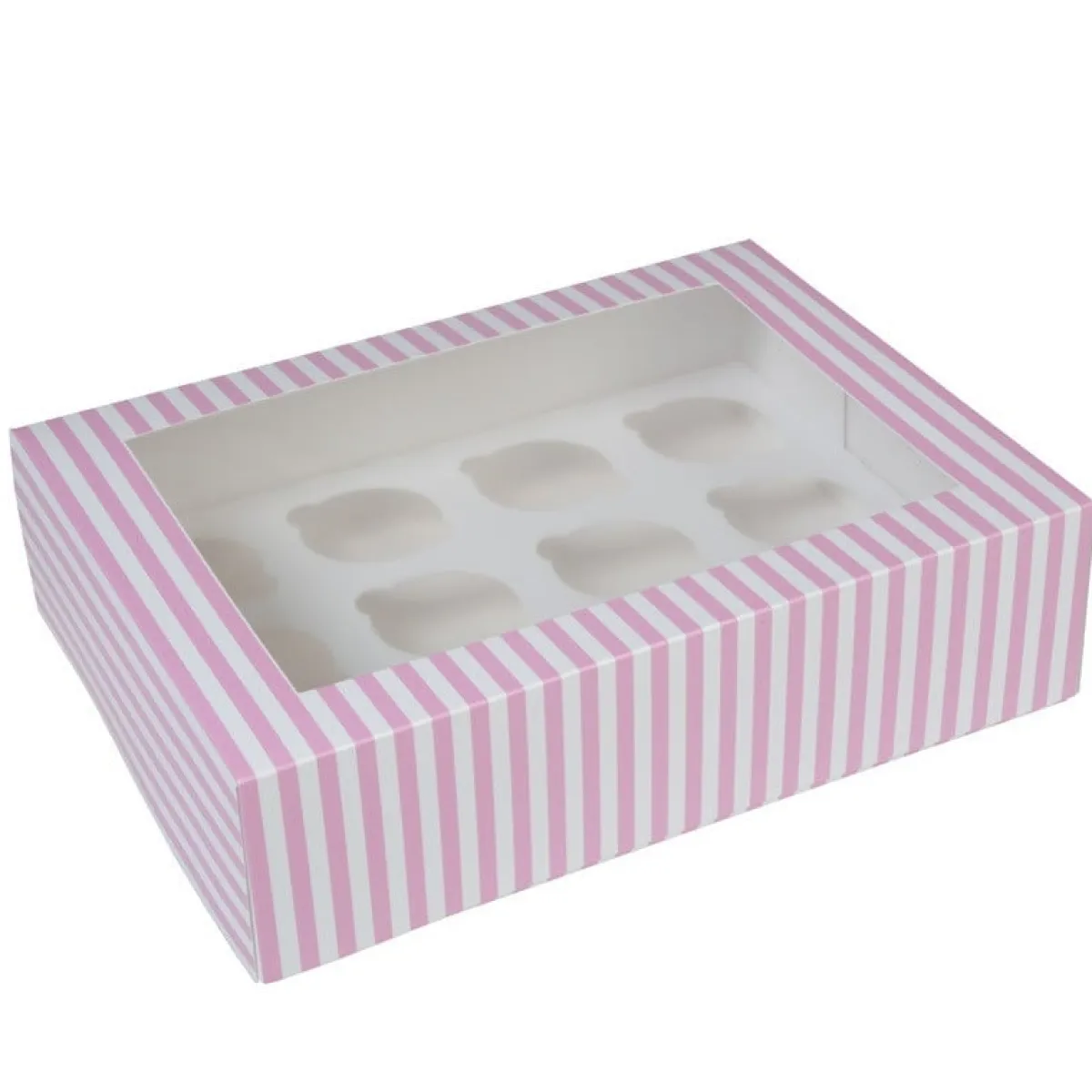 House of Marie HoM Cupcake Doosje 12 Circus (incl. tray met venster) 2st. Outlet